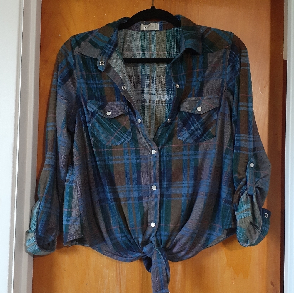 Plaid button up